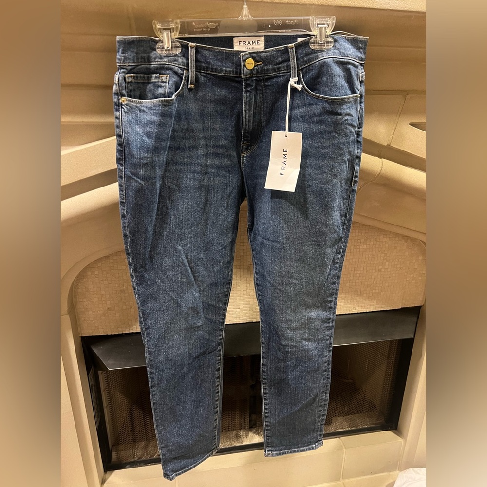 FRAME Women’s Blue Jeans Le Garçon Size 30